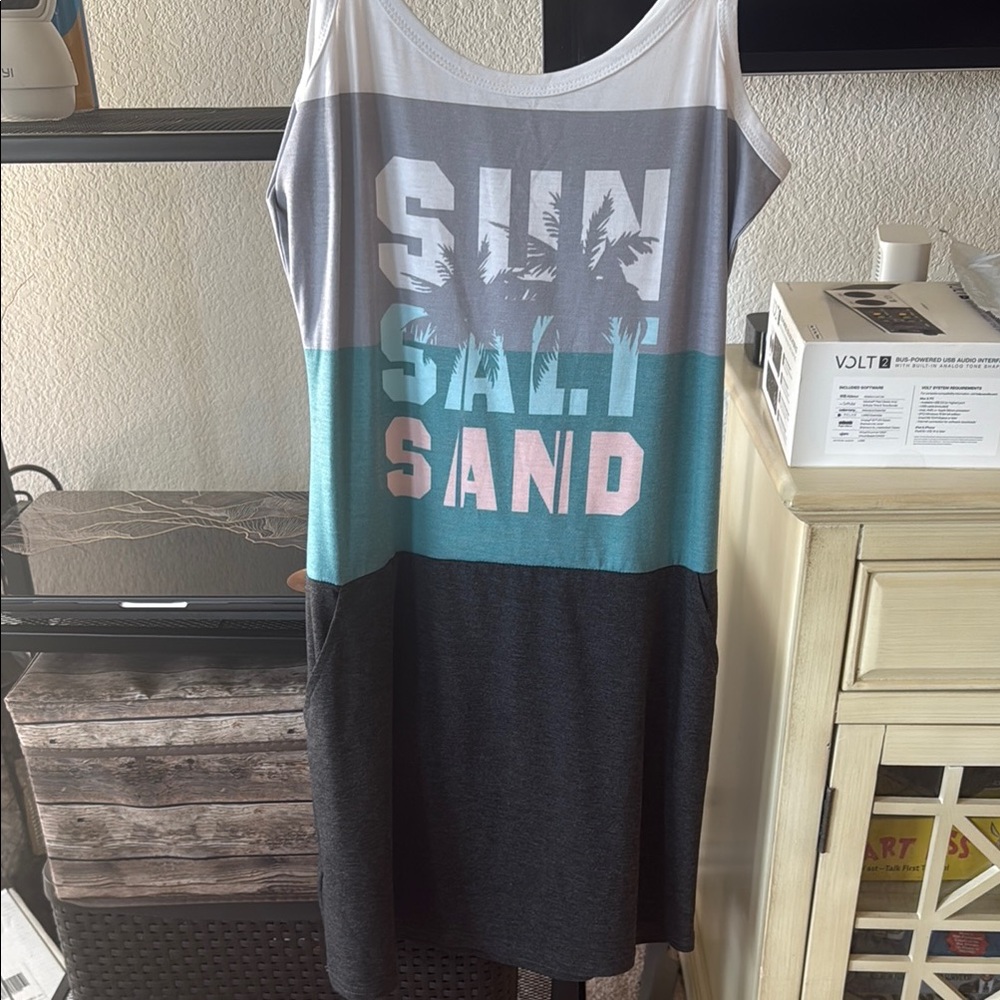 Colorblock Sun Salt Sand Dress